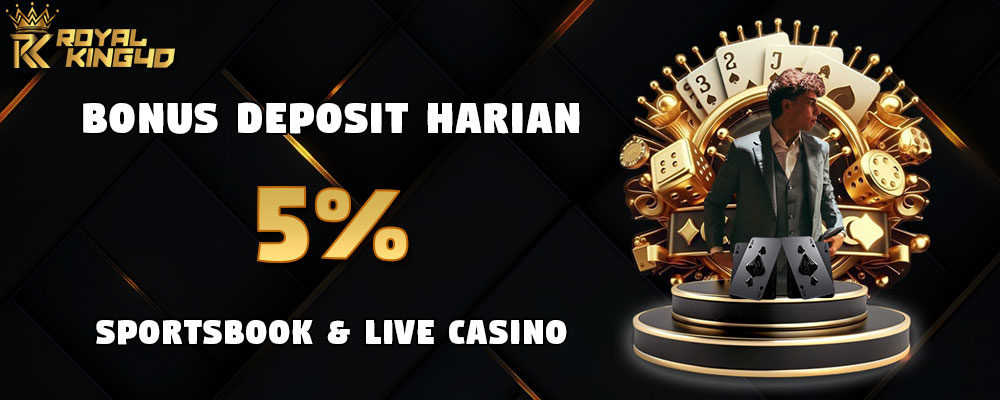 Bonus Deposit Harian 5% Sportsbook & Live Kartu